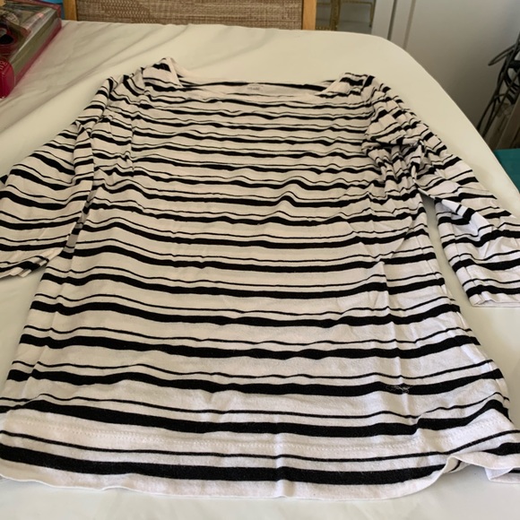 Women’s Smart set black striped top size XS - Picture 2 of 2